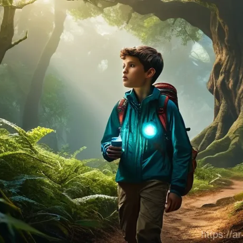 위험관리 실무에서 자주 접하는 사례 - **Prompt:** A young, determined adventurer, fully dressed in durable, modern outdoor gear, stands at...