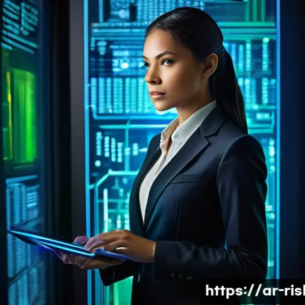 위험관리기술자의 역할과 책임 - **Prompt 1: Digital Guardian in a Cyber Fortress**
    "A highly professional cybersecurity risk eng...